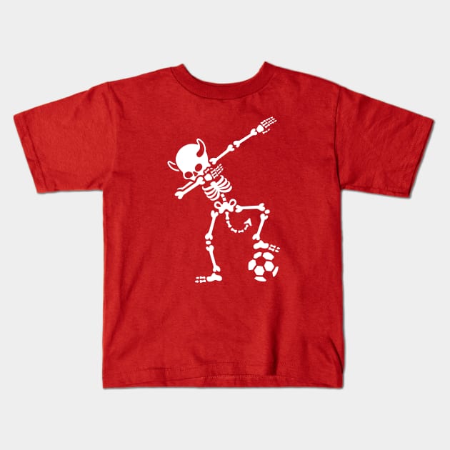 Dab Dabbing Rode Duivels / Diable Rouge soccer Kids T-Shirt by LaundryFactory